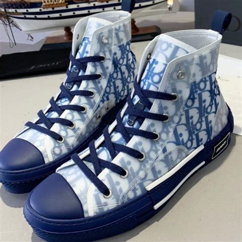 christian dior sneakers blue|Christian Dior high tops sneakers.